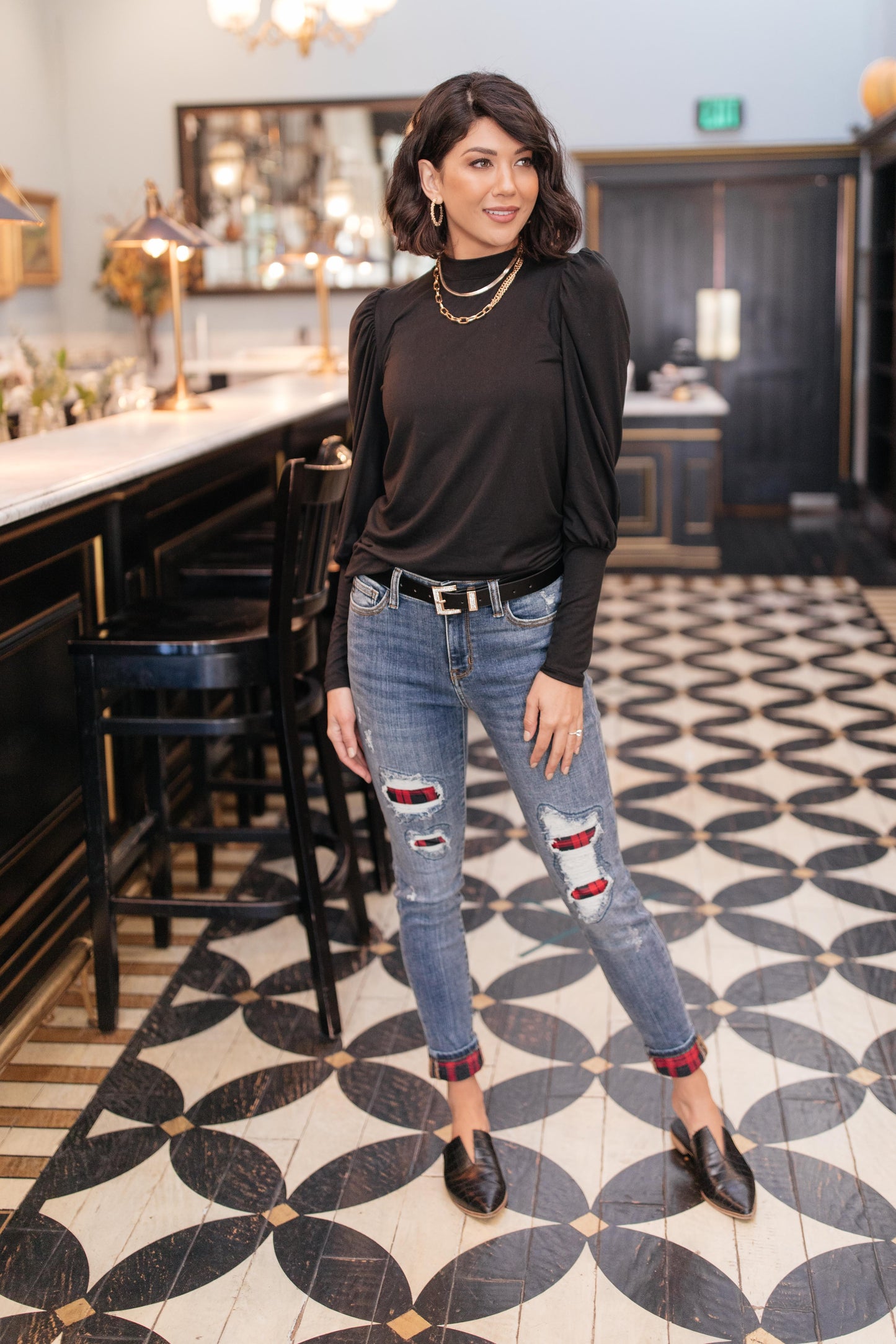 A Little Puff In Your Sleeve in Black