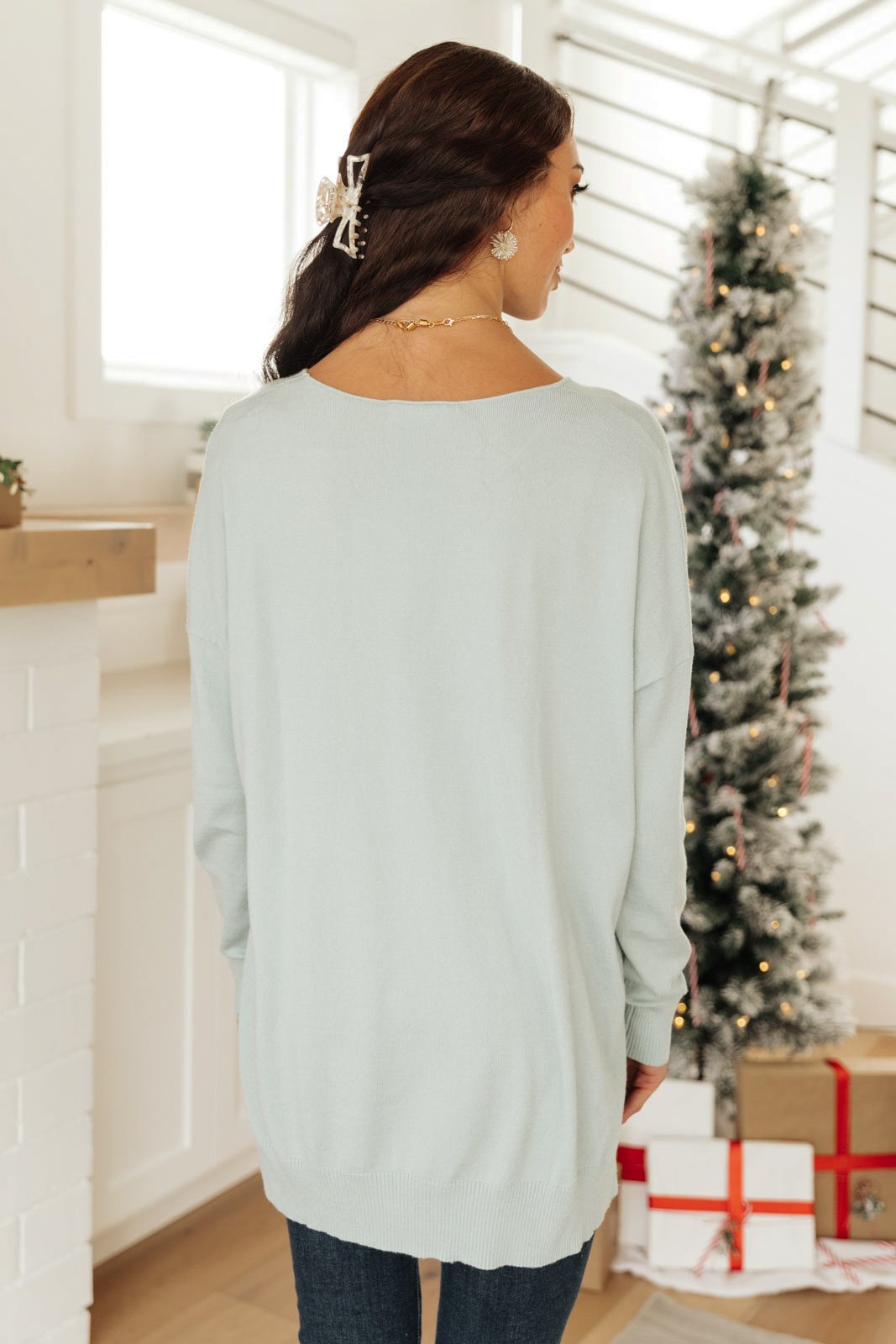 Show Off Sweater in Icy Blue