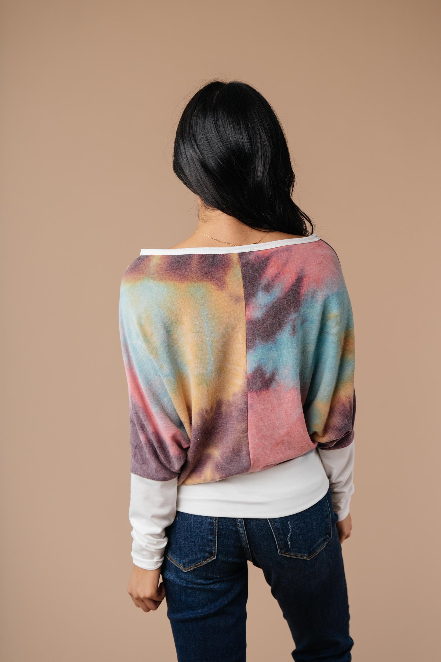 Whitney Wide V Tie Dye Pullover