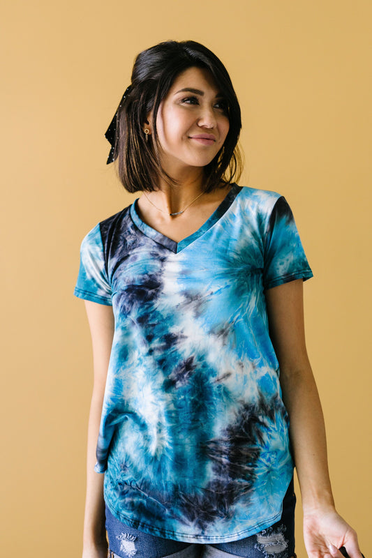 Turquoise Tie Dye Fantasy Top